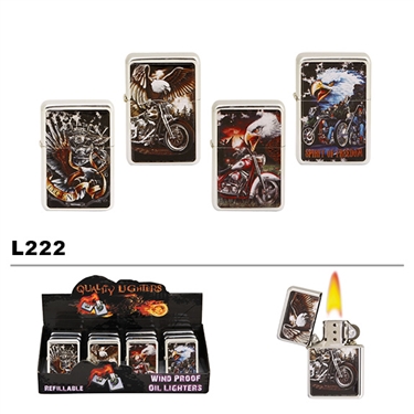 Assorted Motorcycle & Eagle Wholesale Oil Lighters