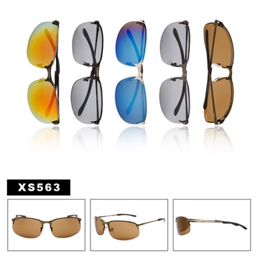 Men's Metal Spring Hinged Sunglasses