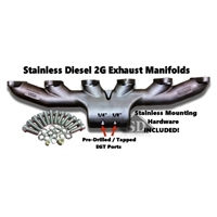 Stainless Diesel Exhaust Manifold T3 12V