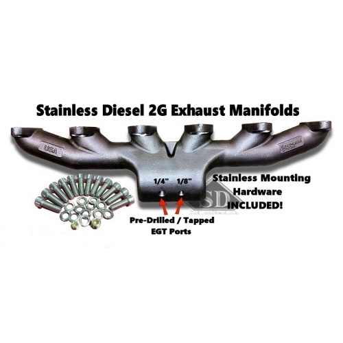 Stainless Diesel Exhaust Manifold T6 12V