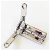 Nickel Plated Solid Brass Quadrant Hinge