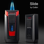 Colibri Slide Lighter - Double-jet Flame with single action "Push-Up" Ignition