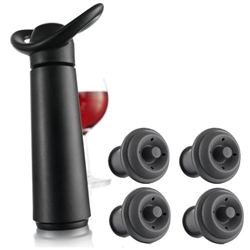 Vacu-Vin Concerto Wine Saver, Black