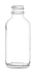 2oz Glass Clear Boston Round Bottles 240 case