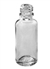 4oz. Glass Clear Boston Round Bottles 128 case, 24-400