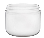 4oz. White Double Wall Round Base Jars 240 Case