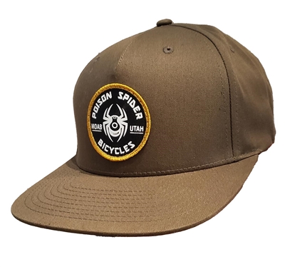 Flatbill Olive with Black and Gold Patch