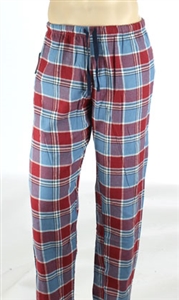 Northwest BlueÂ® men's flannel plaid lounge pant.