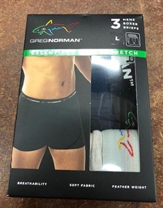 Greg Norman men's 3 pack boxer briefs.