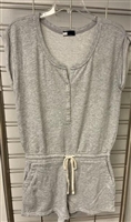 Famous Brand ladies French terry romper.
