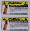 Chevy Sexy HP Warning Decals PAIR