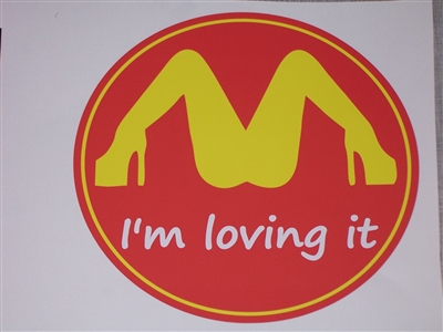 I'm Loving it ! Graphic Window Decal Sticker