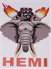 HEMI POWER Blown Elephant Full color Graphic Window Decal Sticker