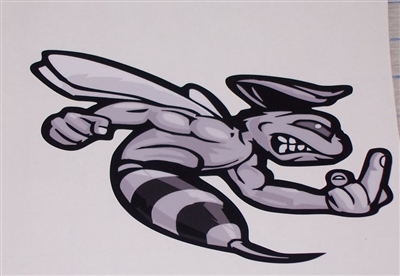 BLACK AND WHITE Finger  SUPER BEE #1 trailer Window Decal Sticker