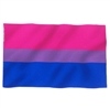 Waving Bisexual Blue Purple Pink Flag Full color Graphic Window Decal Sticker