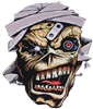 Angry Metal Head Zombie Full color Graphic Window Decal StickerAngry Aviation or Biker Zombie Skull