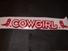 COWGIRL Windshield Rear Window decal