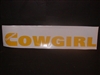 Cummins COWGIRL Windshield Decal