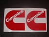 Cummins Logos 8X8 Decal