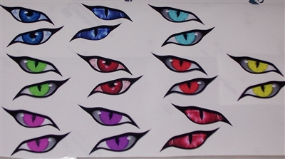 Evil Eye's #2 No Fear Full color Window Decal Available in 7 colors