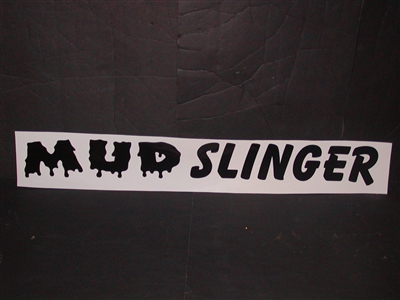 Mud Slinger Windshield Decal