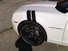 White Camaro GS w/  Black Hash Mark Fender Stripes