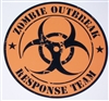 8" X 8" Zombie Bio Hazard Outbreak Response Team #2 Vinyl Decal Sticker