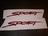 Set of 2 Sport door hood or tailgate decals