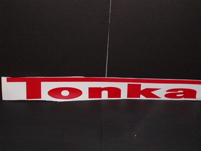 Tonka Windshield or tailgate decal