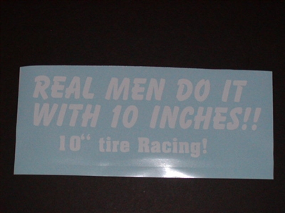 10" tire Racing Decal