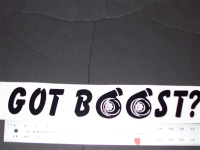 GOT BOOST W/ TURBOs Decal