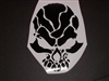 Tribal Skull Hood or Window Decal #1