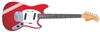 Red Guitar w/ White Stripe