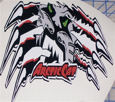 Arctic Cat Claws Ripping 27"x29" Decal