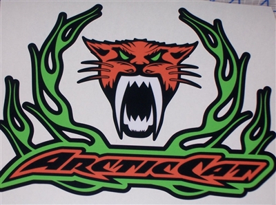 Arctic Cat Flame 9.5"x7" Decal