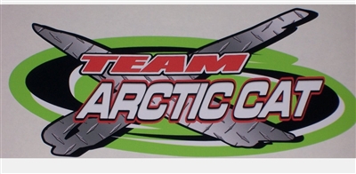 TEAM X Arctic Cat 9"x4.5" Decal