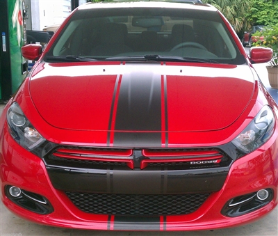 2012-2018  Dodge DART 10" center Rally Stripe set