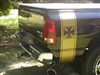 Black Dodge w/ Gold IRON CROSS Bed Side Stripes (Sold as a Pair)