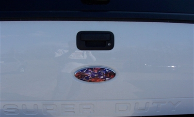 White tailgate w/ Rebel Flag tailgate Cover