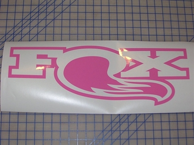 Fox With Tail 8" x 24" Racing decal