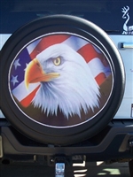 American Flag Eagle Spare Tire Cover