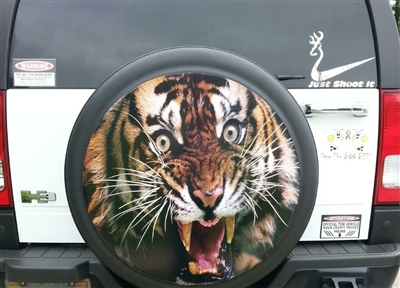 Angry Tiger Spare #2 Tire Cover