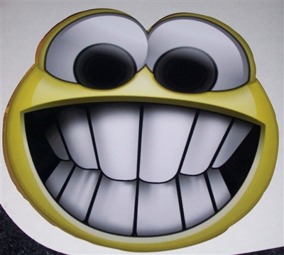 Big Eye Smiley Full color Decal