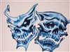 Blue Skull Mask Full color Decal