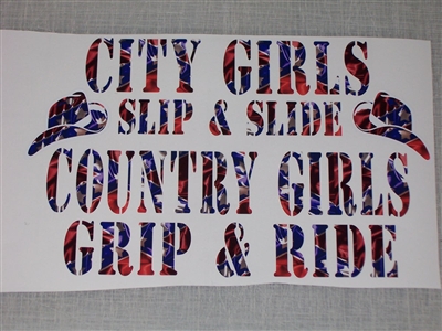 City girls Slip and Slide Decal