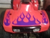 Red ATV w/ Purple Flame Graphics Set