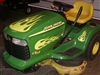 Green Lawn Tractor w/ Yellow Flame Set