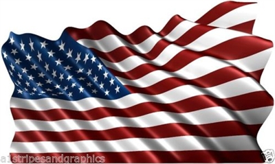 36X60 American Flag Graphic Decal