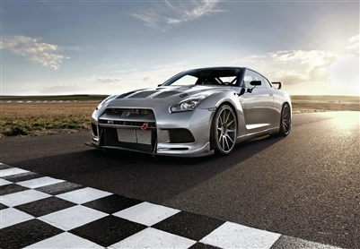 Nissan GT-R Silver Wall/Trailer Decal