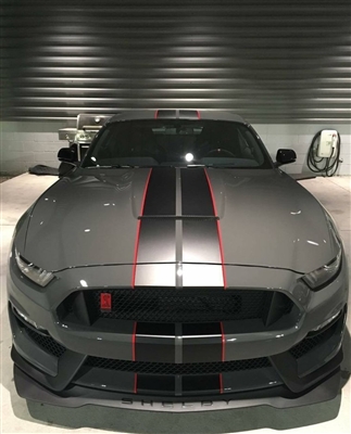 6" twin 2 color Rally Stripes Fit 2015 UP Mustang

Sold as a set of 6 stripes and will do the hood roof trunk and bumpers of your new Mustang